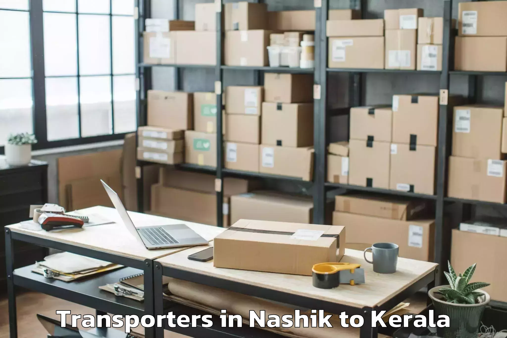 Top Nashik to Panthalam Transporters Available